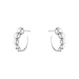 Moonlight Grapes Silver Hoops