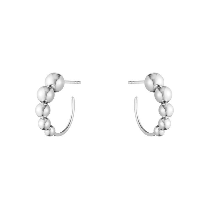 Moonlight Grapes Silver Hoops