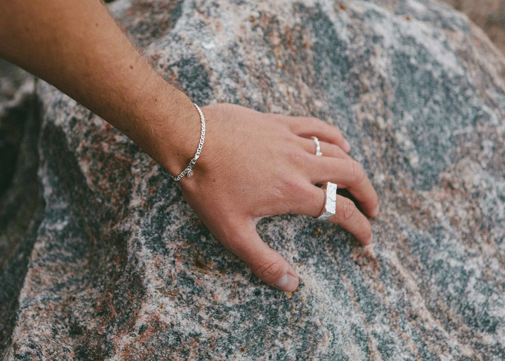 IX Curb Marina Silberarmband