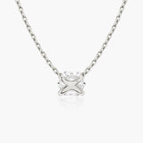 Iconic Hexagon Kette aus 14K Weißgold I Labor-Diamanten, 0.75 Kt.