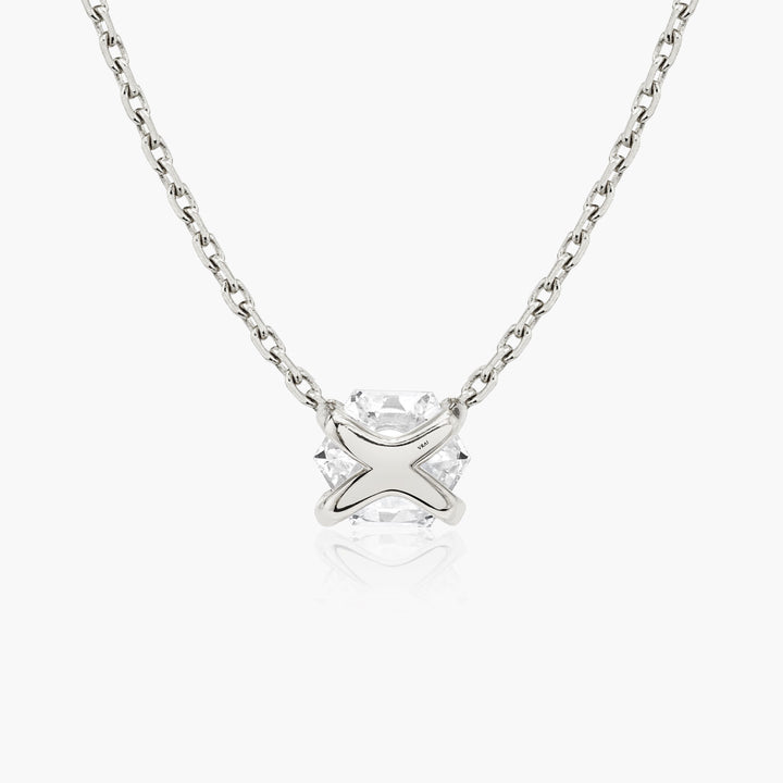 Iconic Hexagon 14K Whitegold Necklace w. Lab-Grown Diamonds, 0.75 ct.