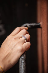 IX Mini Hexagon Purple Ring