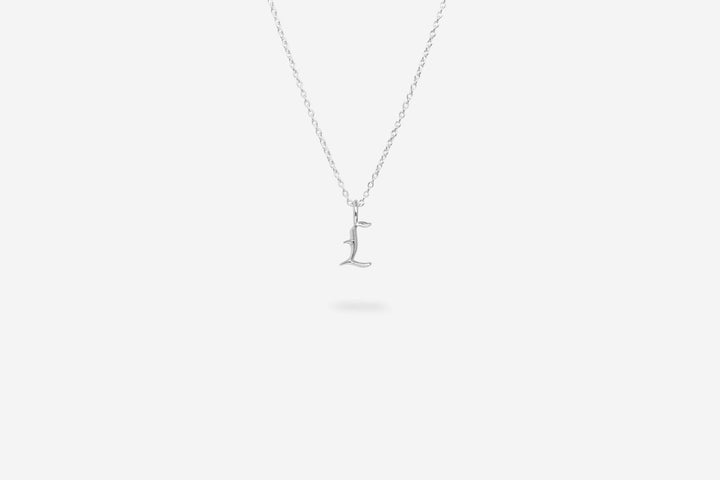 IX L Letter Silver Pendant