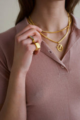 IX Eagle Gold Plated Pendant