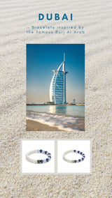 ColorUp Dubai (6mm) Silver Bracelet w. Agate