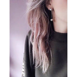 Tiny Martini Øreringe Sølv