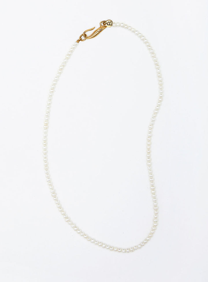 Thin pearl 14K Forgyldt Halskæde m. Perle