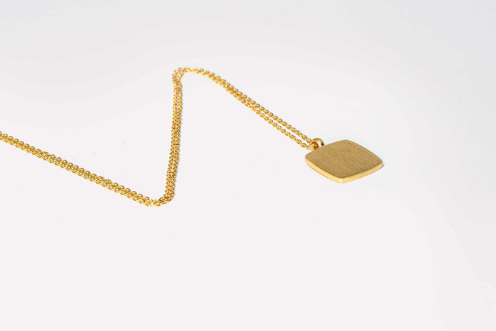 IX Cushion Gold Plated Pendant