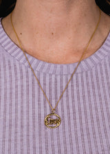 IX Love Gold Plated Pendant
