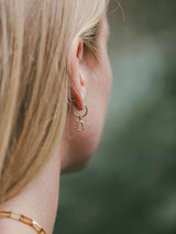 IX D Letter 22K Gold Plated Pendant