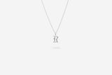IX R Letter Silver Pendant