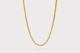 IX Curb Gold Plated Necklace