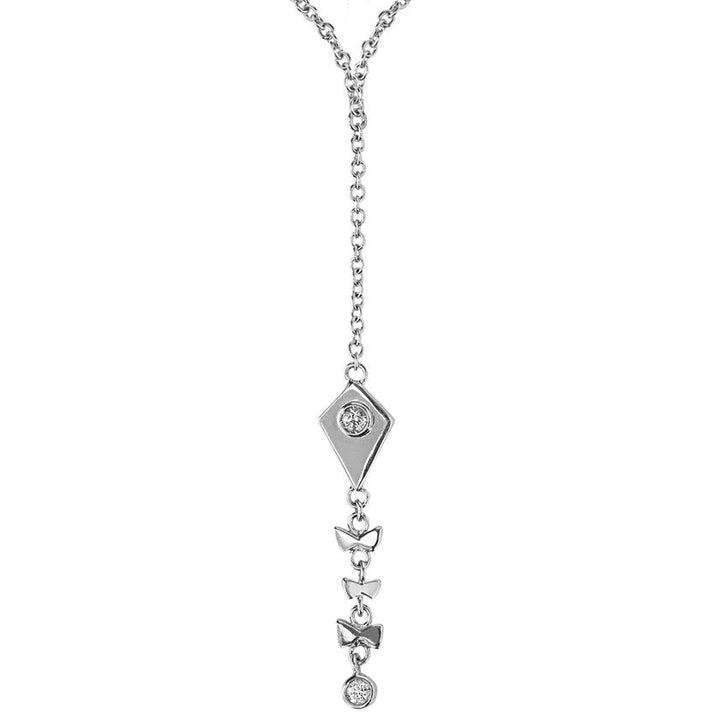 Kite 18K Whitegold Necklace w. Diamonds