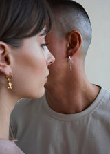 IX Edge Gold Plated Earring