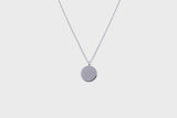IX Round Silver Pendant