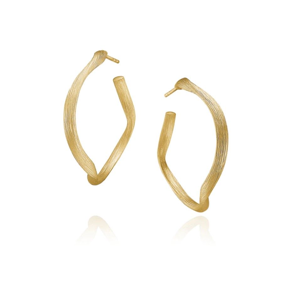 Große Vega Hoops aus 18K Gold