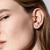 Grand Duo 18K Gold Earrings w. Lab-Grown Diamonds