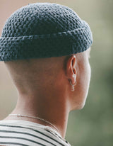 IX B Letter Silver Pendant