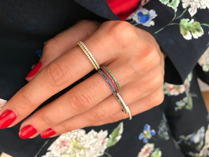 Petit Olivia Ring Guld, Hvid