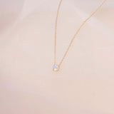 10K Gold Necklace w. Moonstone