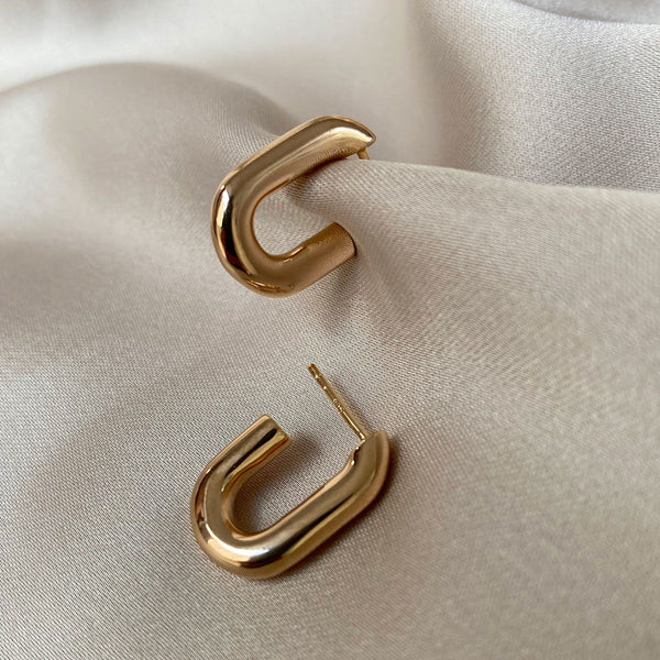 Capri Piccolo Pianura Gold Plated Earrings