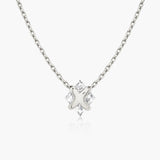 Iconic Lozenge Kette aus 14K Weißgold I Labor-Diamanten, 0.75 Kt.