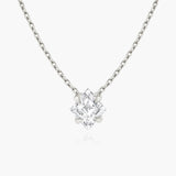 Iconic Lozenge Kette aus 14K Weißgold I Labor-Diamanten, 0.75 Kt.