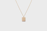 IX Square Gold Plated Pendant