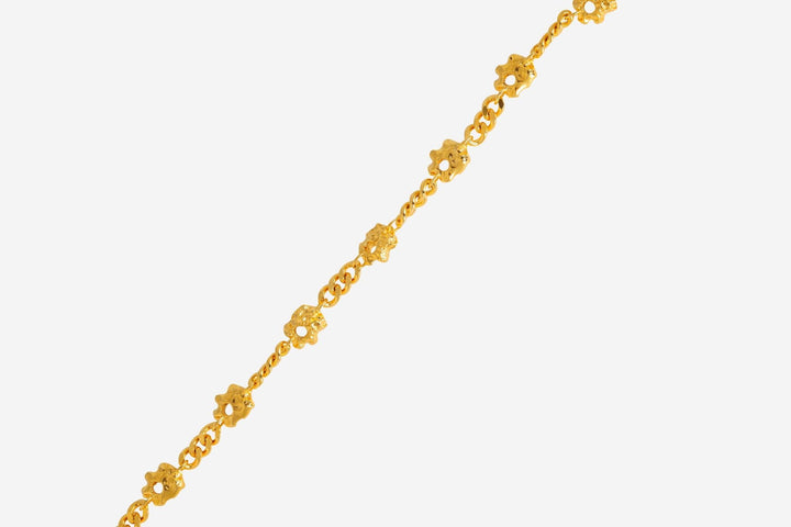 IX Rock Curb Gold Plated Armband