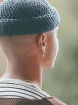 IX F Letter Silver Pendant