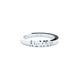 Becoming Mama 14K Hvidguld Ring m. Lab-Grown Diamant