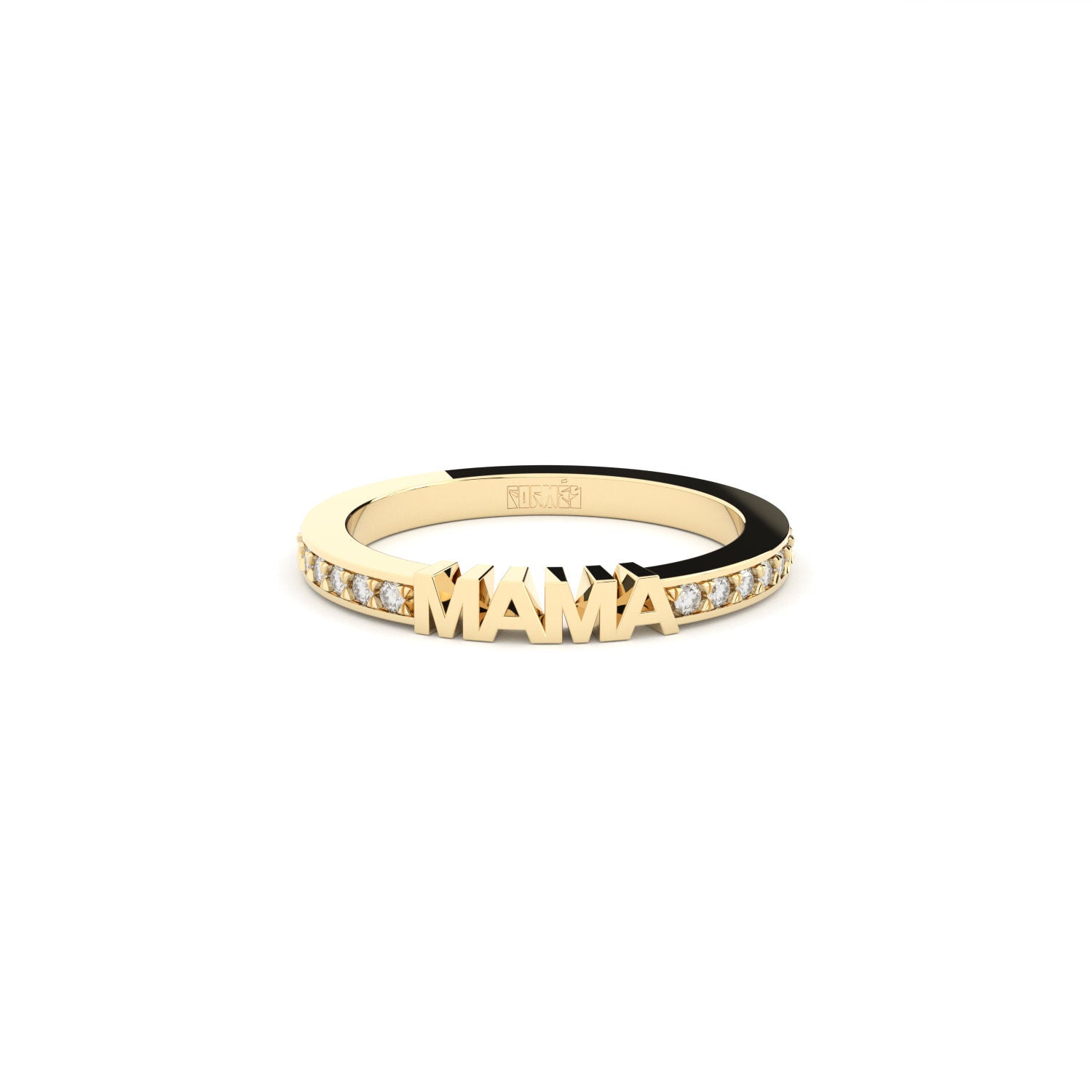 Becoming Eternity Mama 18K Gold Ring w. Lab-Grown Diamonds