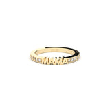 Becoming Eternity Mama 18K Gold Ring w. Lab-Grown Diamonds