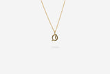 IX Q Letter 22K Gold Plated Pendant