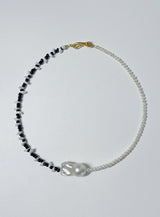 Halskette Mixed Barockperle I Ocra I Vergoldet I Perlen