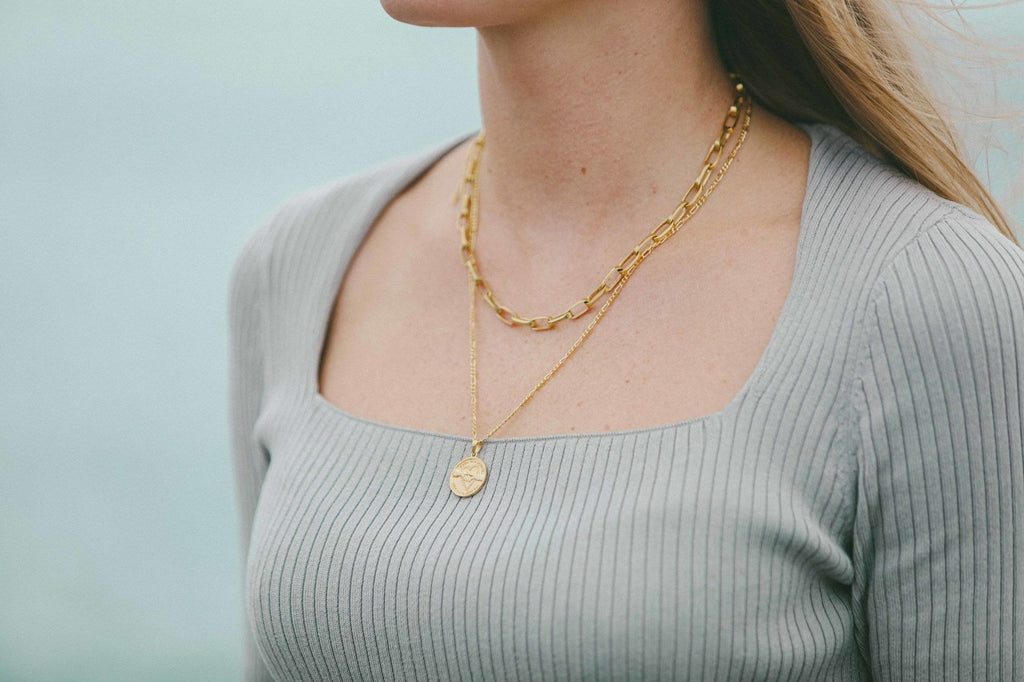 IX Love Seal Gold Plated Pendant