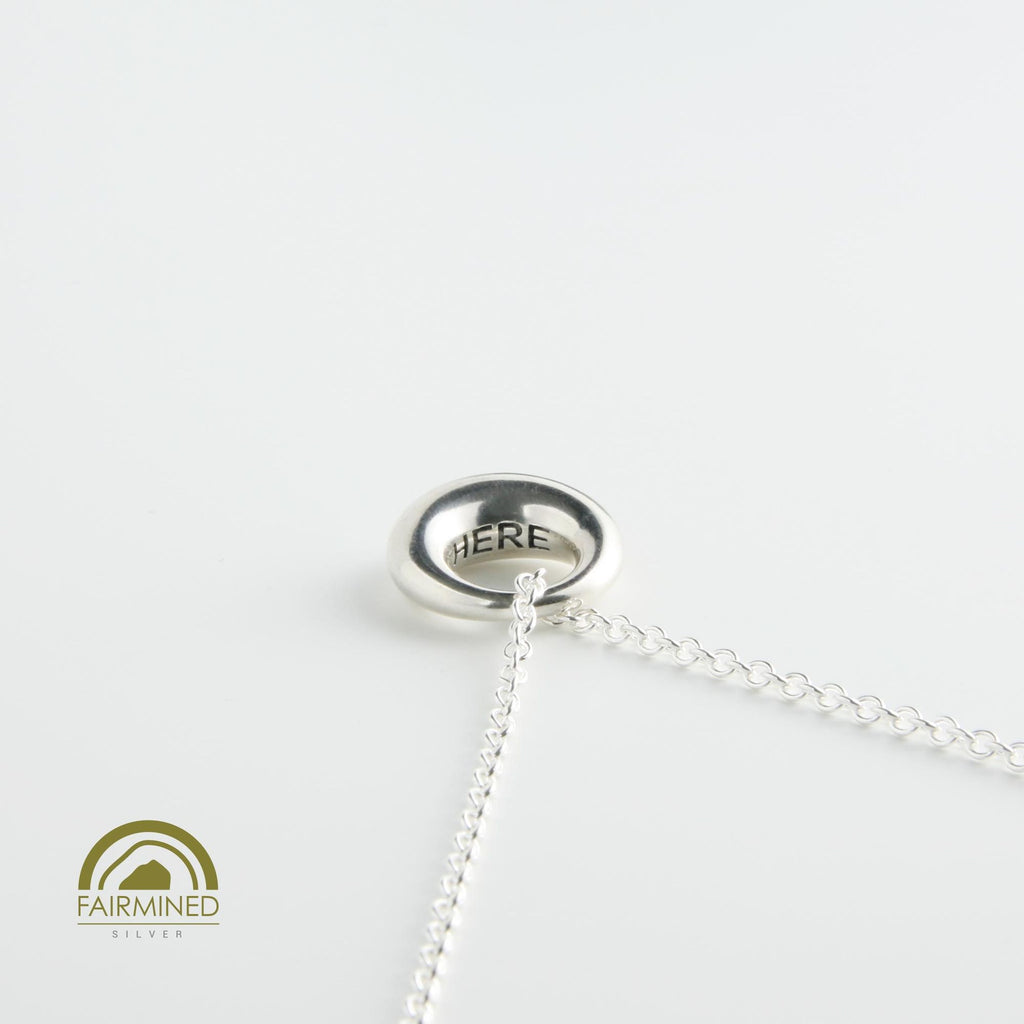 Minrl | Aura Large Charm Silver Pendant