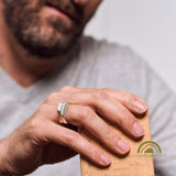 Minrl | Random Polygons Square Five Hexagons Silver Rings