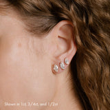 Solitaire Marquise 14K Rosegold Studs w. Lab-Grown Diamonds