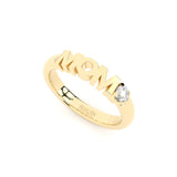 Becoming Mom 18K Gold Ring w. Lab-Grown Diamond