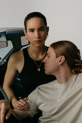 IX Ocean Pearl Gold Plated Hoop