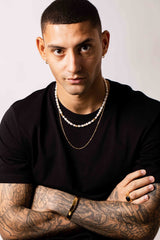 IX Ocean Pearl Gold Plated Necklace