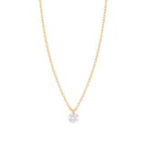 Danaé 18K Gold Necklace w. Diamond, 0.15 ct.