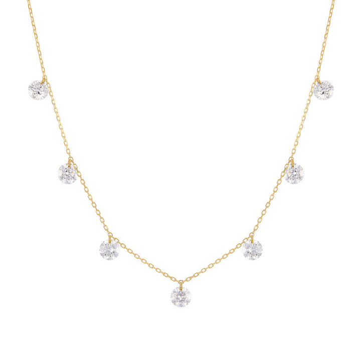 Danaé Halskette aus 18K Gold, Weißgold oder Rosegold I Diamanten, 1.68 Kt.