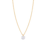 Danaé 18K Gold Necklace w. Diamond, 0.23 ct