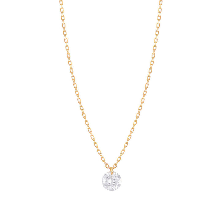 Danaé 18K Gold Necklace w. Diamond, 0.23 ct