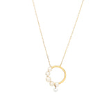 Collier Aphrodite Goldkette aus 18K I Diamant & Perlen