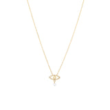 Pavé Symbols Eye Halskette aus 18K Gold, Weißgold oder Rosegold I Diamanten