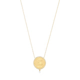 3 Medallion 18K Gold Necklace w. Diamonds