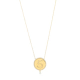 5 Medallion 18K Gold Necklace w. Diamonds